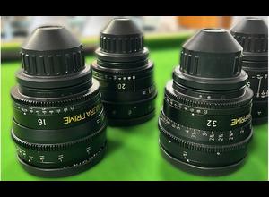 Arri Ultra Prime Lenses set - Pre-owned PL feet 16, 20, 32, 50, 85, 135 mm cinema lenses